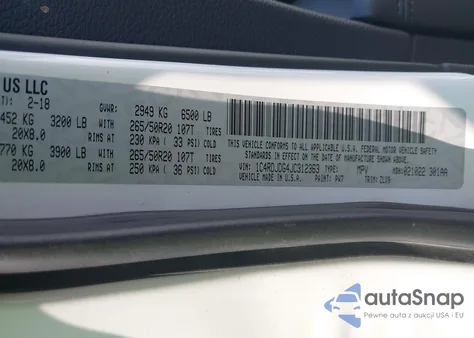 2018 Dodge Durango Gt Awd from USA, damaged, VIN 1C4RDJDG4JC312363